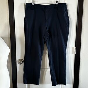 Polished Workwear Staple | CJ Banks Navy Trousers – Size 16W